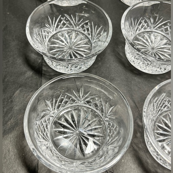 Godinger Freedom Lead Crystal Dessert Bowls – Set of 6 - Vintage - Picture 14 of 17